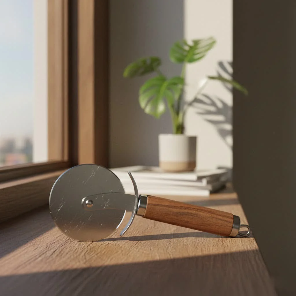 Ooni Professional Pizza Cutter Wheel and Rocker Blade side-by-side