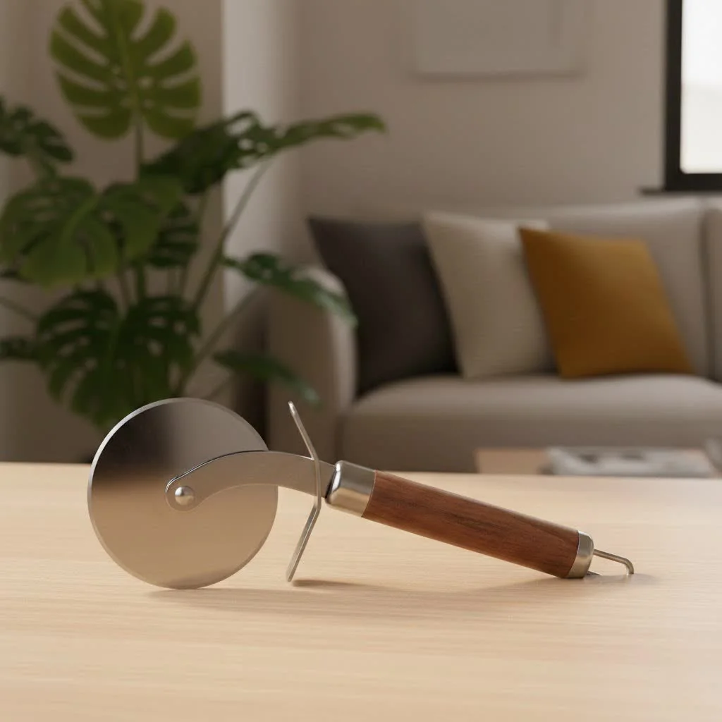 Lightsaber pizza cutter with sound and light effects